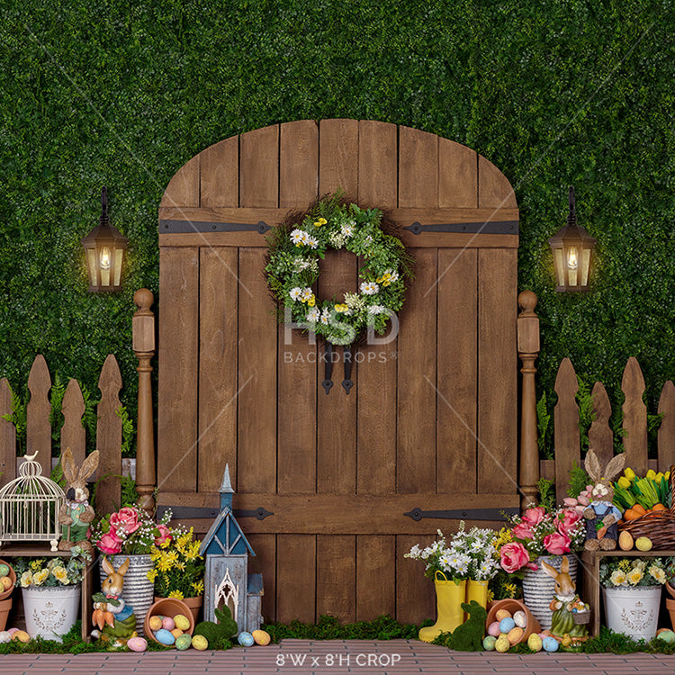 Easter Garden Gate - HSD Photography Backdrops 