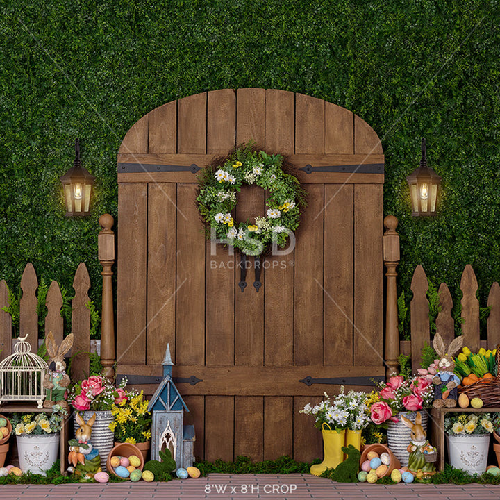 Easter Garden Gate - HSD Photography Backdrops 