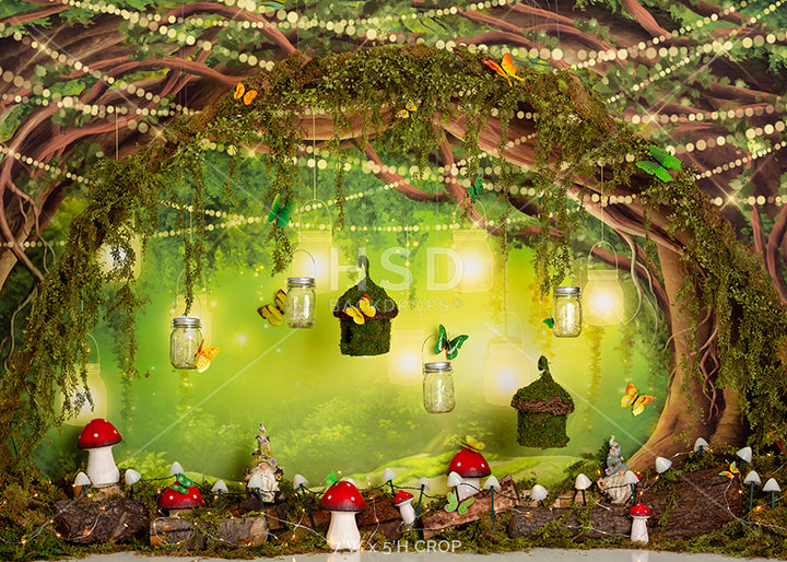 Enchanted Forest Tree (decorated) - HSD Photography Backdrops 