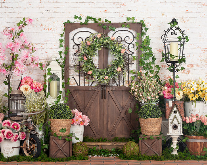 French Country Garden - HSD Photography Backdrops 