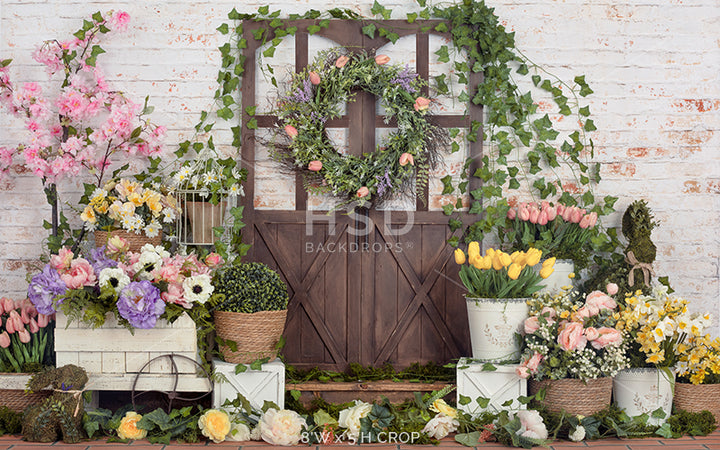 Spring Porch - HSD Photography Backdrops 