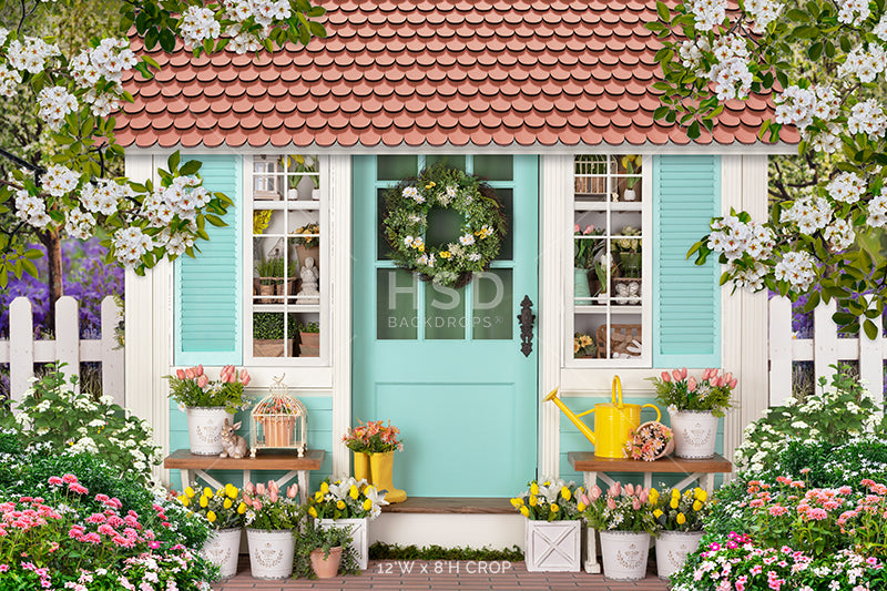 Spring Cottage - HSD Photography Backdrops 