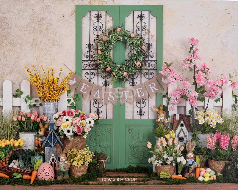 Easter Porch - HSD Photography Backdrops 