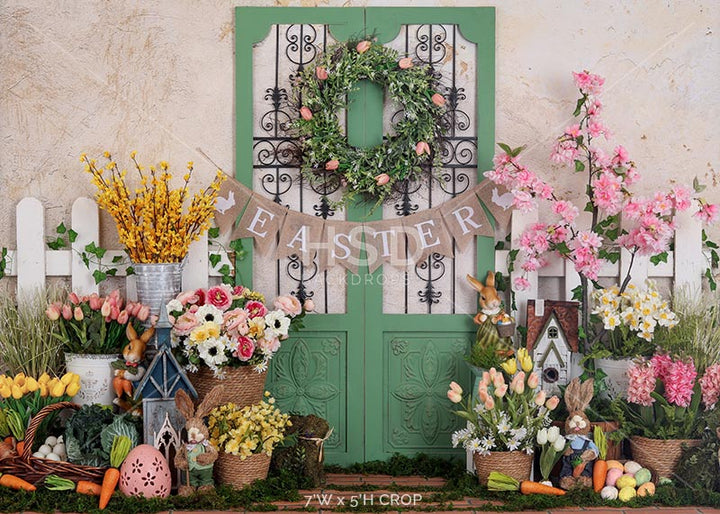 Easter Porch - HSD Photography Backdrops 