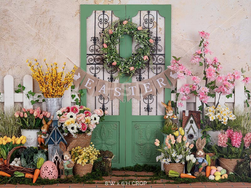 Easter Porch - HSD Photography Backdrops 