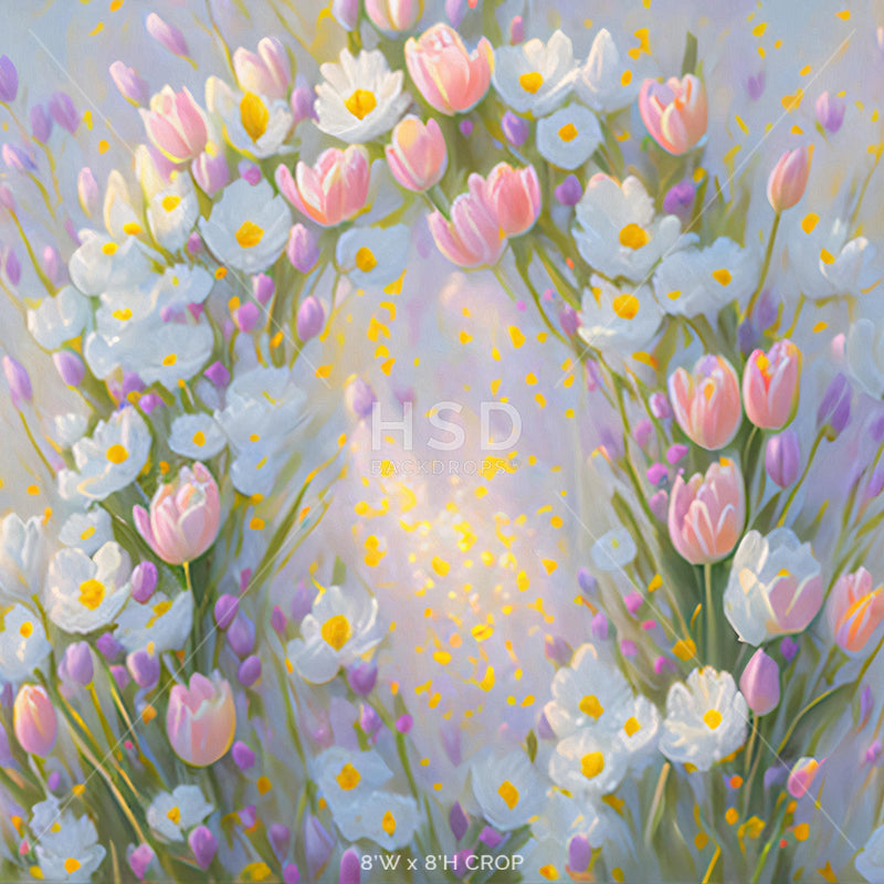 Spring Floral Arch - HSD Photography Backdrops 