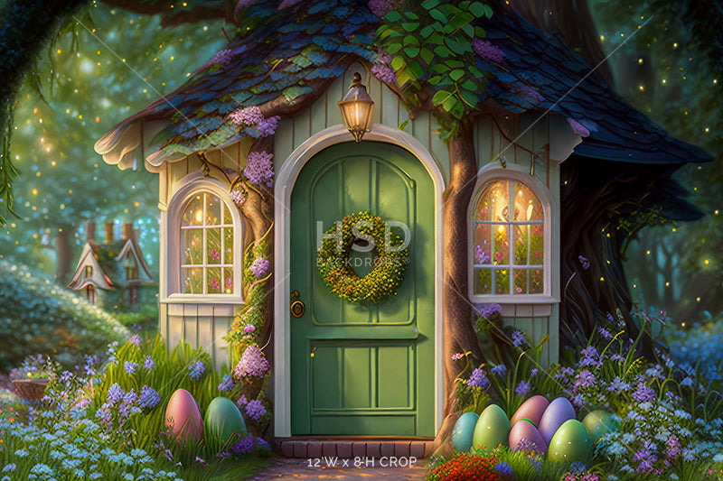 Enchanted Easter Cottage - HSD Photography Backdrops 