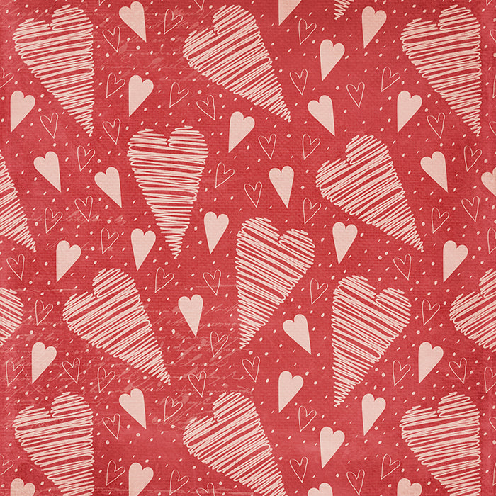 Doodle Hearts - HSD Photography Backdrops 