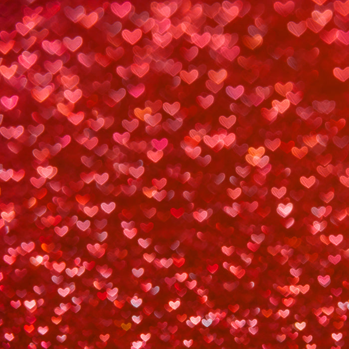 Red Bokeh Hearts - HSD Photography Backdrops 