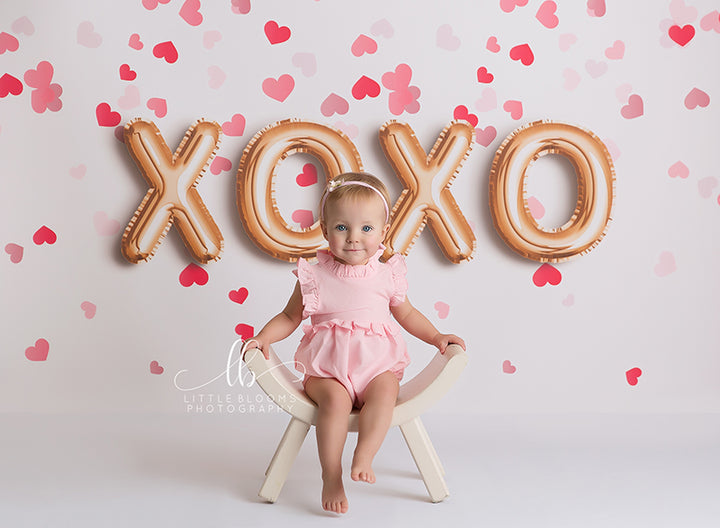 XOXO and Hearts - HSD Photography Backdrops 