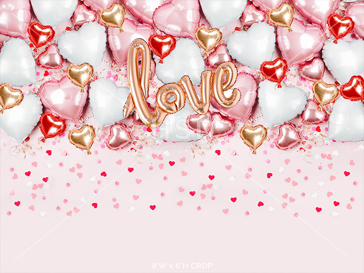 Heart Balloon Backdrop - HSD Photography Backdrops 