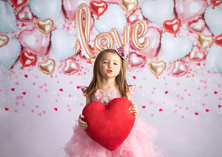 Heart Balloon Backdrop - HSD Photography Backdrops 