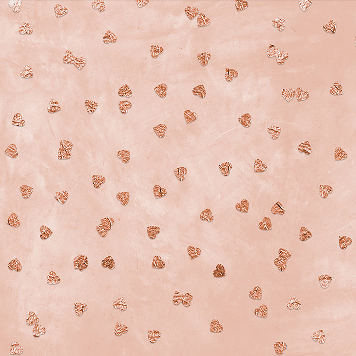 Rose Gold Hearts - HSD Photography Backdrops 