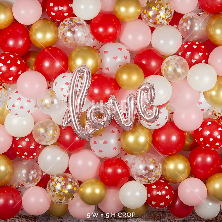 Love Balloon Wall - HSD Photography Backdrops 