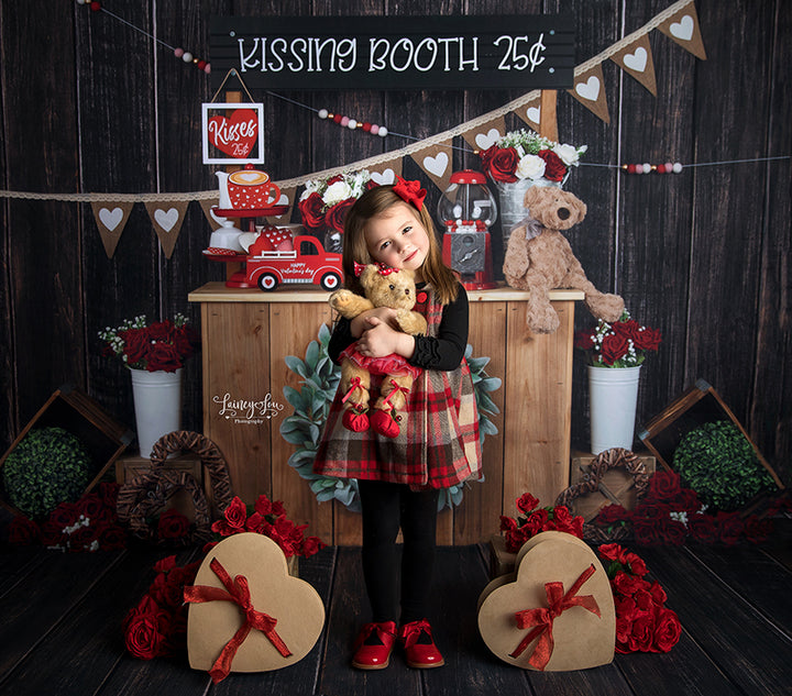 Kissing Booth Set Up - HSD Photography Backdrops 