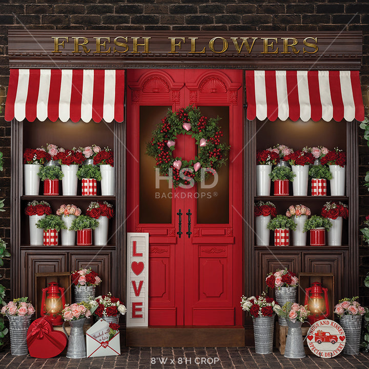 Cupid's Flower Shop - HSD Photography Backdrops 