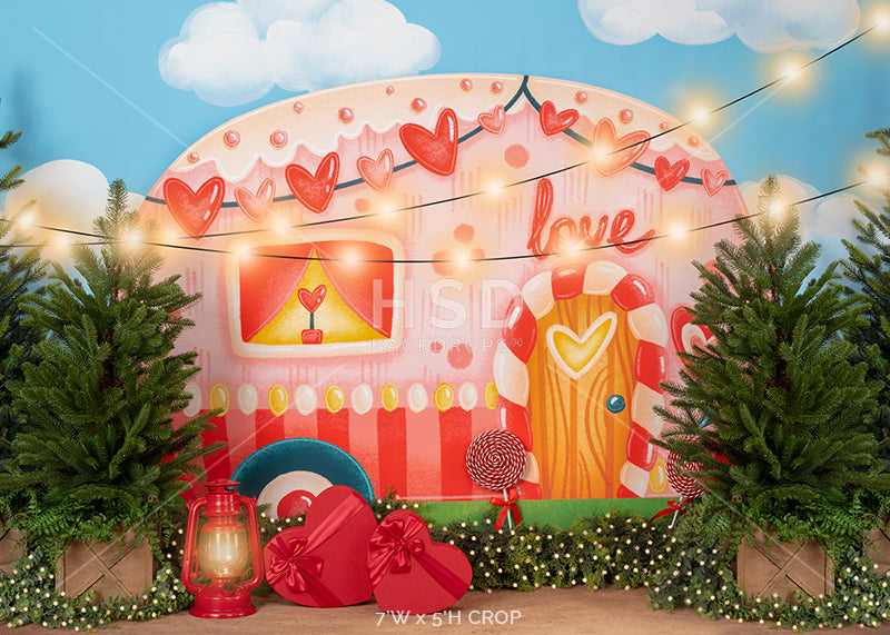 Valentine's Day Camper - HSD Photography Backdrops 