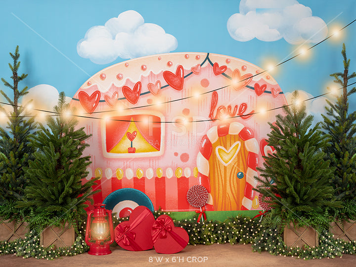 Valentine's Day Camper - HSD Photography Backdrops 