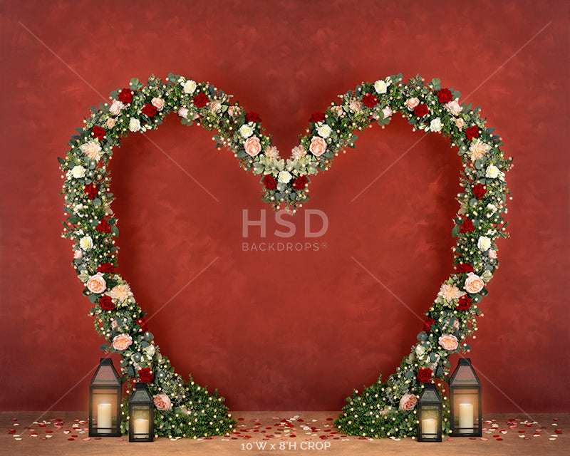 Floral Heart - HSD Photography Backdrops 