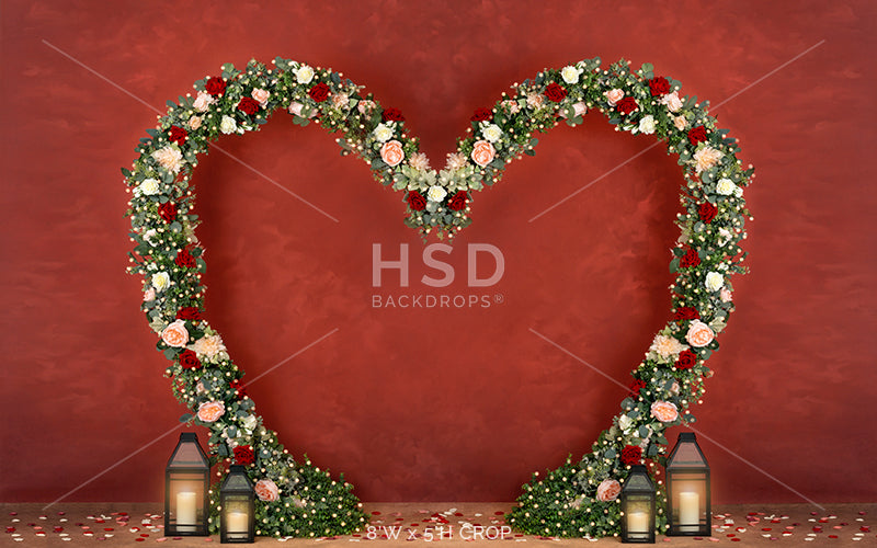 Floral Heart - HSD Photography Backdrops 