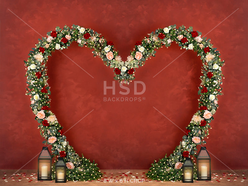 Floral Heart - HSD Photography Backdrops 