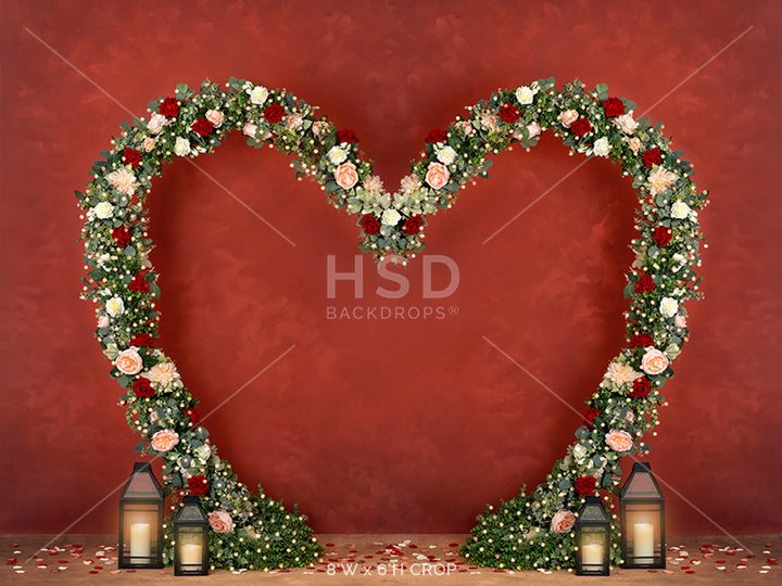 Floral Heart - HSD Photography Backdrops 