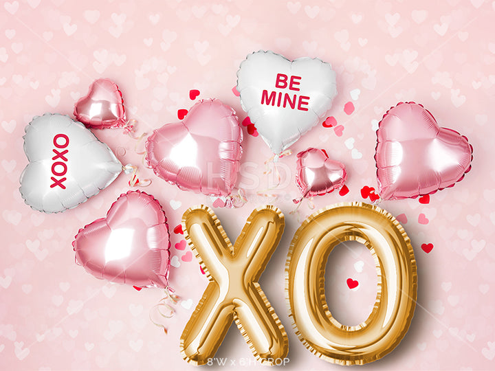 XOXO & Balloons - HSD Photography Backdrops 