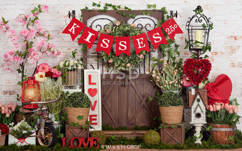 Love Blooms Here (banner) - HSD Photography Backdrops 