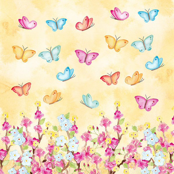 Butterfly Floral - HSD Photography Backdrops 