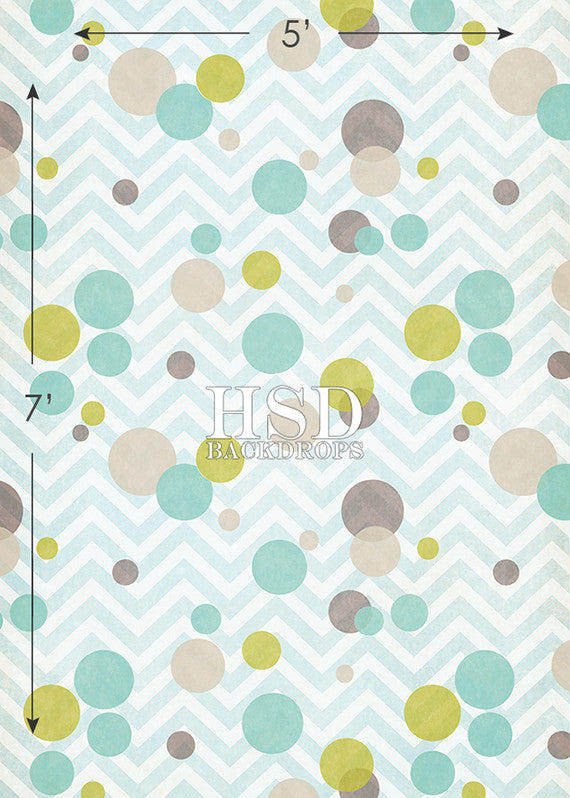 Confetti Blue Green - HSD Photography Backdrops 