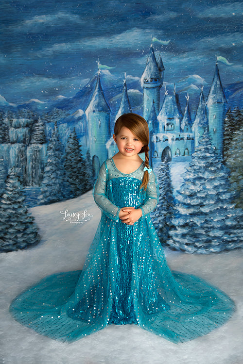 Ice Princess Winter Castle - HSD Photography Backdrops 