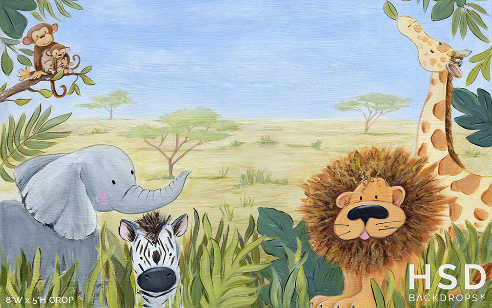 Baby Safari Theme - HSD Photography Backdrops 