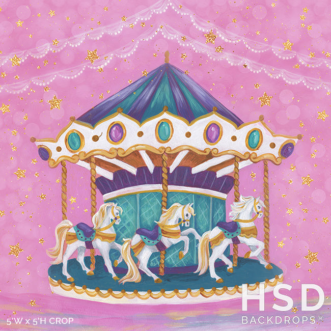 Carousel Horse - HSD Photography Backdrops 