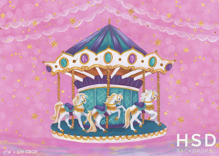 Carousel Horse - HSD Photography Backdrops 