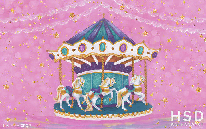 Carousel Horse - HSD Photography Backdrops 