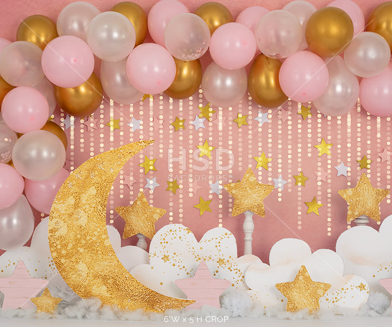 Twinkle Twinkle Little Star (Pink) - HSD Photography Backdrops 