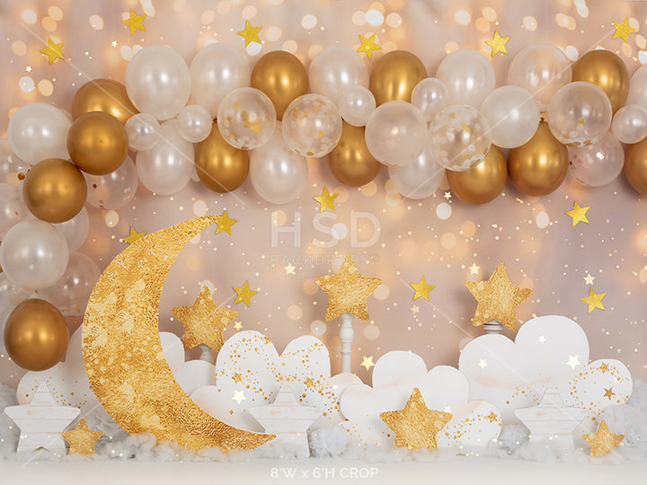 Twinkle Twinkle Little Star (Gold) - HSD Photography Backdrops 