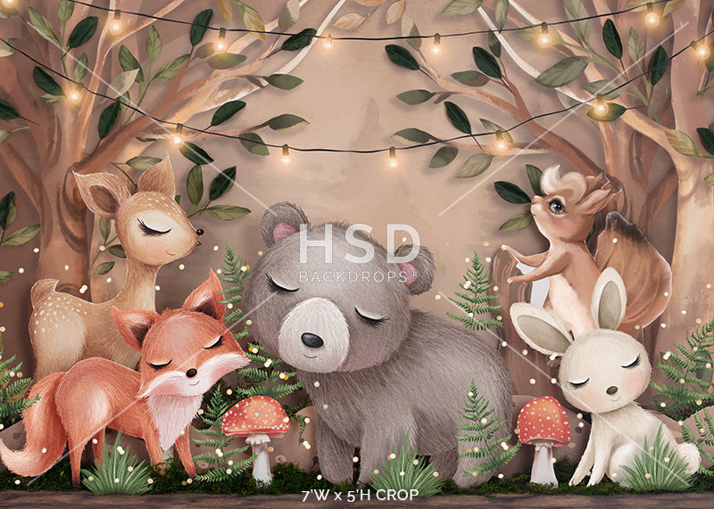 Woodland Forest Animals - HSD Photography Backdrops 