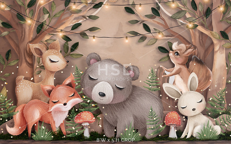 Woodland Forest Animals - HSD Photography Backdrops 