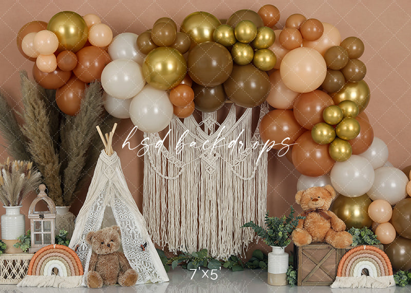 Boho Bears - HSD Photography Backdrops 