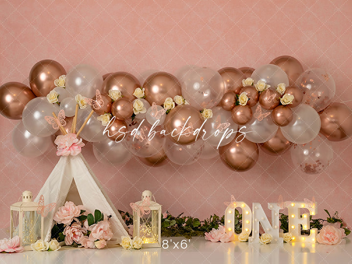 Boho Butterfly Birthday (ONE) - HSD Photography Backdrops 