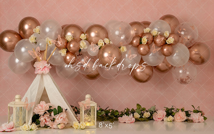 Boho Butterfly Balloons - HSD Photography Backdrops 